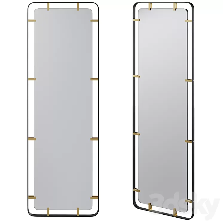 Mirror Betsy Frame Metal by Kare Design 3D Model Free Download