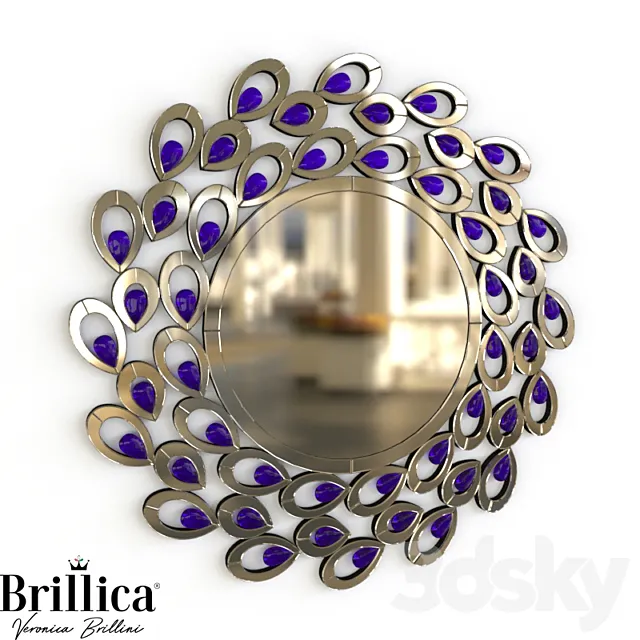 Mirror Brillica BL870 _ 870-C13 3D Model Mirror Brillica BL870 _ 870-C13 3D Model