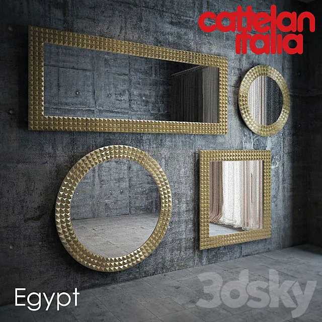 Mirror Cattelan Italia Egypt 3DModel Mirror Cattelan Italia Egypt 3DModel
