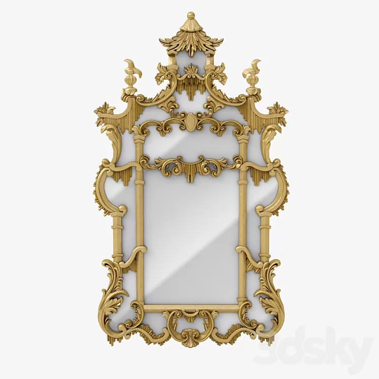 Mirror Chinoiserie 3D Model