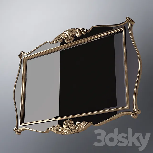 mirror classic 3D Model mirror classic 3D Model