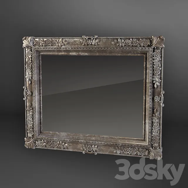 mirror classicflower 3D Model mirror classicflower 3D Model