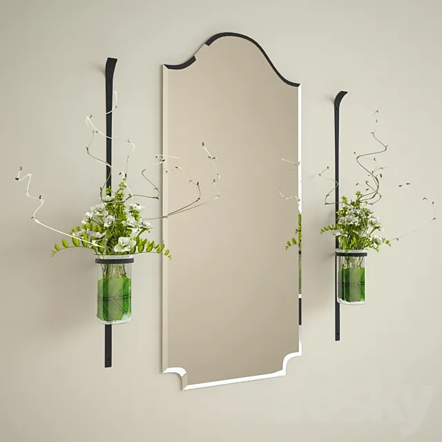 Mirror decor set 3DModel Mirror decor set 3DModel
