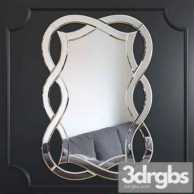 Mirror decorative with a figured mirror frame 17-0925 3D Model Download Mirror decorative with a figured mirror frame 17-0925 3D Model Download