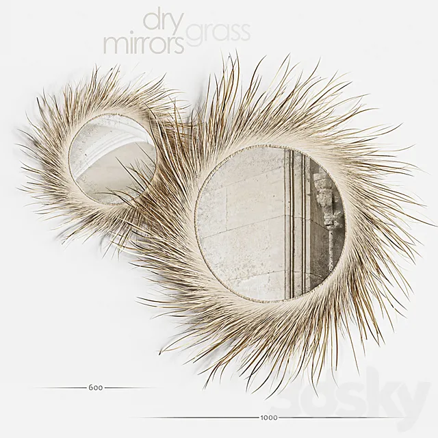 Mirror Dry Grass 3DModel