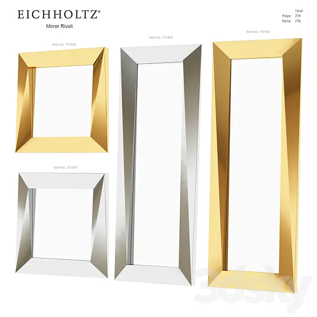 Mirror EICHHOLTZ Mirror Rivoli 3D Model