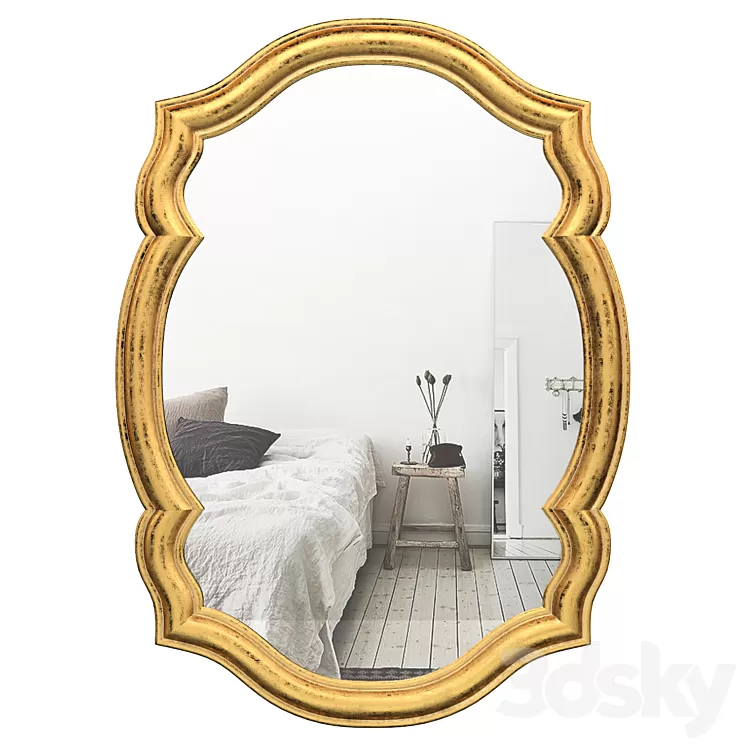 Mirror figured AKI-46409 3D Model