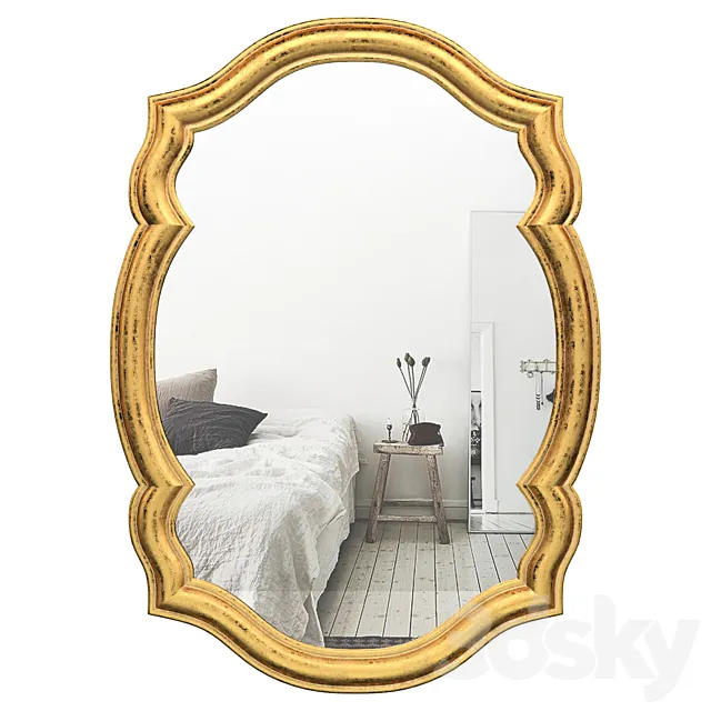 Mirror figured AKI-46409 3DModel