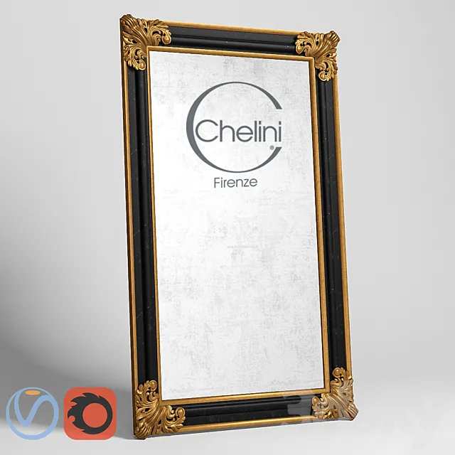Mirror floor Chelini art. 2101 3DModel