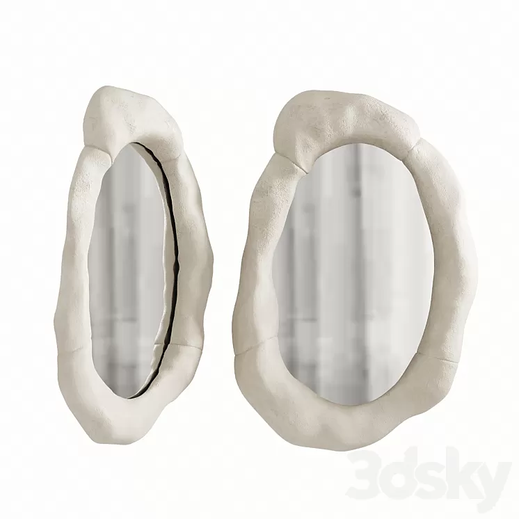 Mirror in a ceramic frame. O.Garicova 3D Model Mirror in a ceramic frame. O.Garicova 3D Model