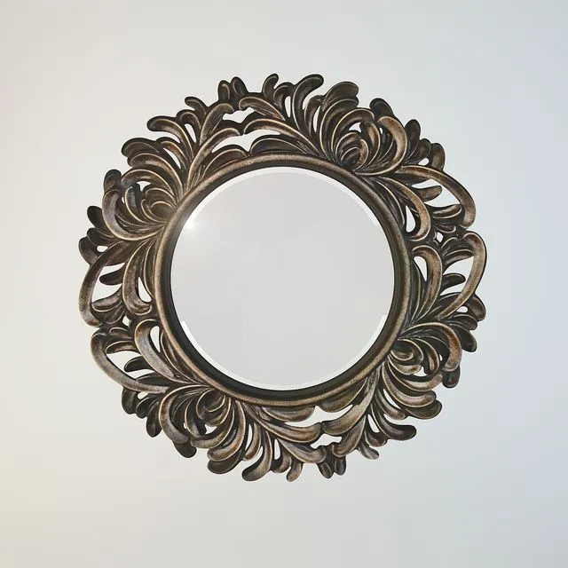 Mirror in carved frame 3D Model