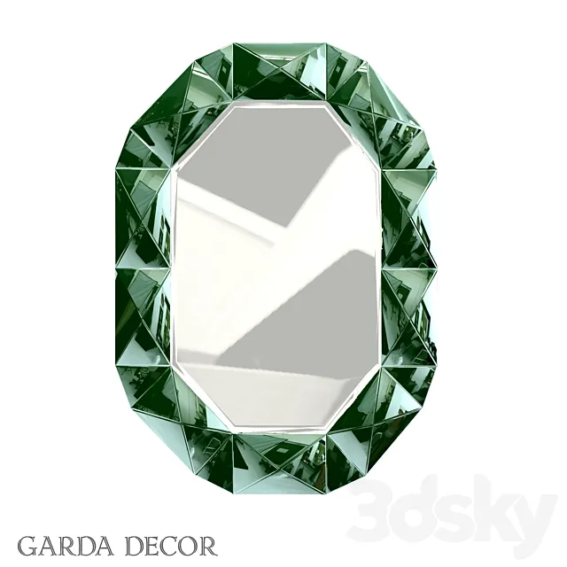 Mirror in Green Mirror KFG079 Garda Decor 3DModel