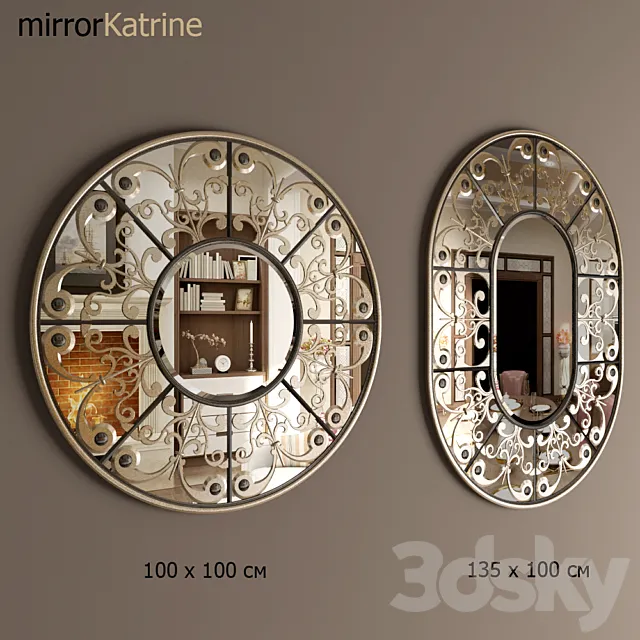 mirror Katrine 3D Model mirror Katrine 3D Model