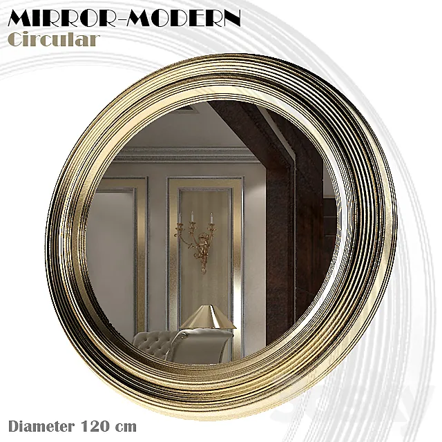 Mirror-Modern-Circular 3D Model Mirror-Modern-Circular 3D Model