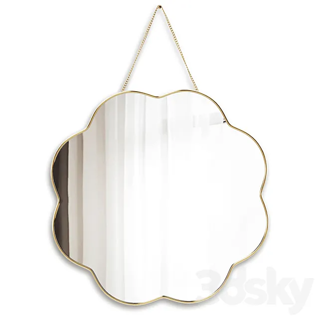Mirror on a chain Uyova. 3D Model
