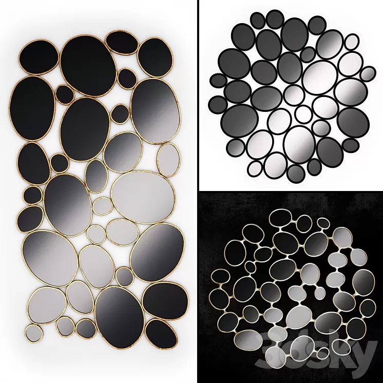 Mirror on wall 56 3D Model