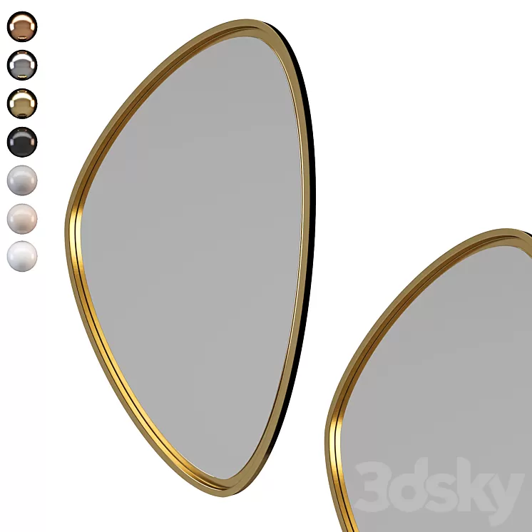 Mirror Onde Uno 3D Model Mirror Onde Uno 3D Model