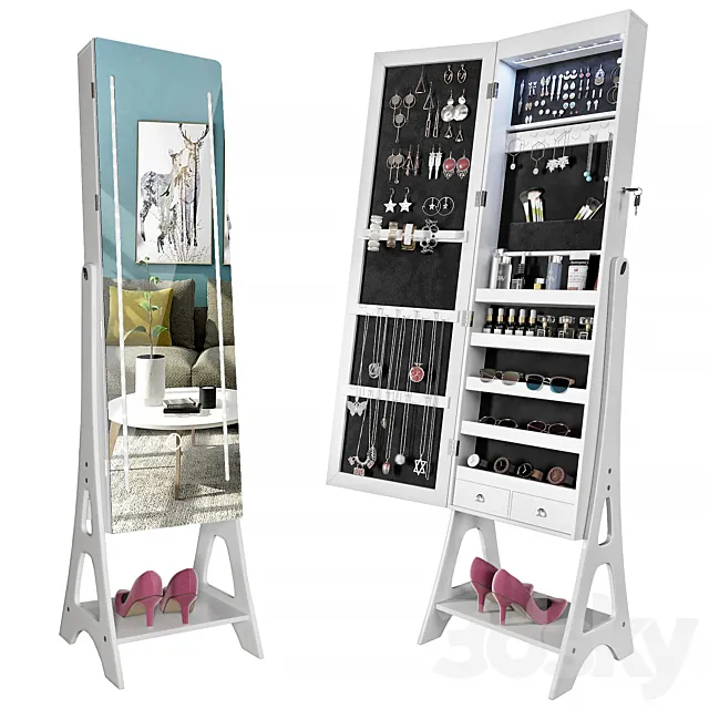 Mirror Organizer Cabinet 2 3D Model Mirror Organizer Cabinet 2 3D Model