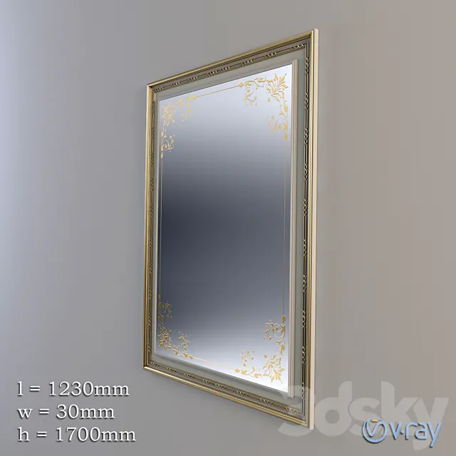 Mirror pattern 3D Model Mirror pattern 3D Model