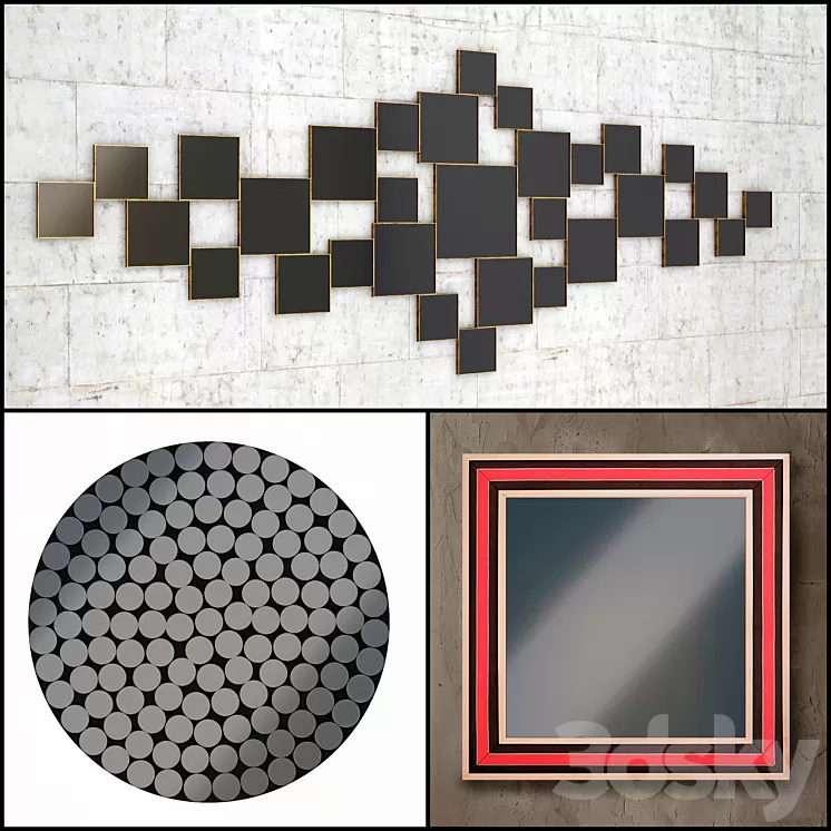 Mirror wall 18 3D Model