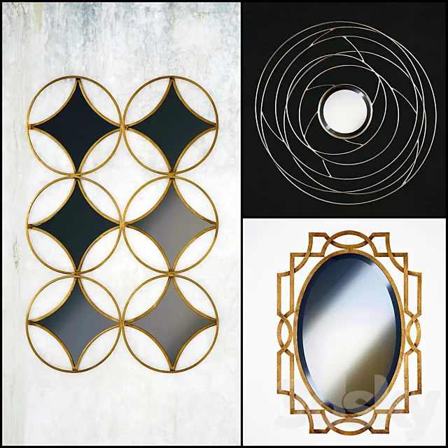 Mirror wall 28 3D Model