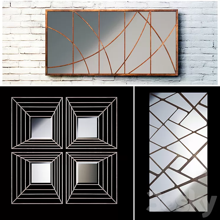 Mirror wall 31 3D Model