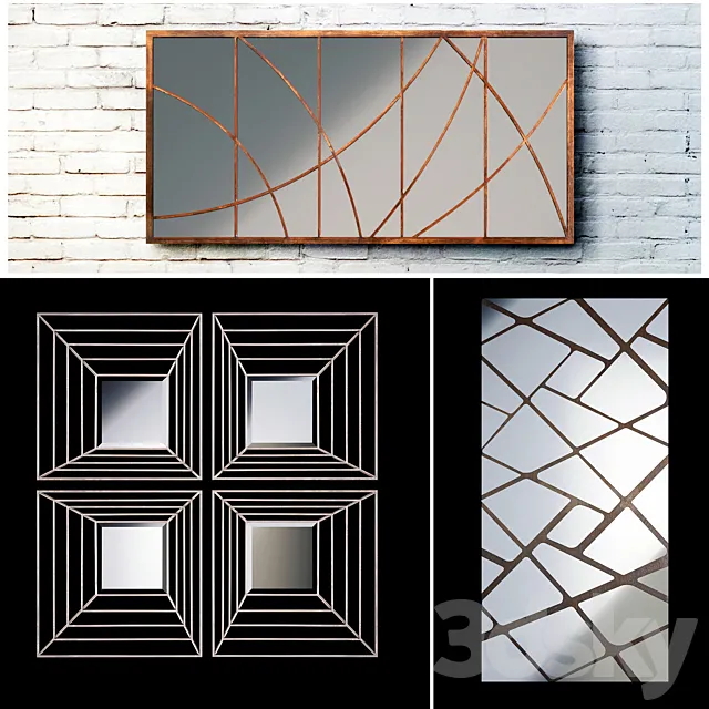 Mirror wall 31 3DModel