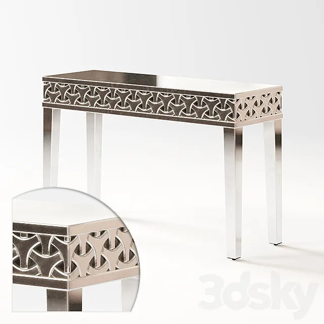 Mirrored console table. 3DModel Mirrored console table. 3DModel