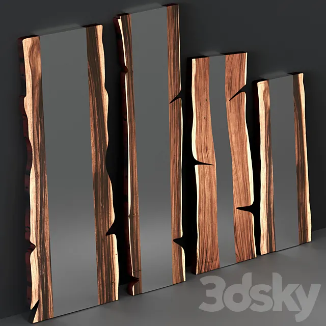 Mirrors from slab 3D Model Mirrors from slab 3D Model