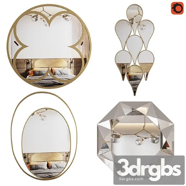 Mirrors Garda Decor 3D Model Download