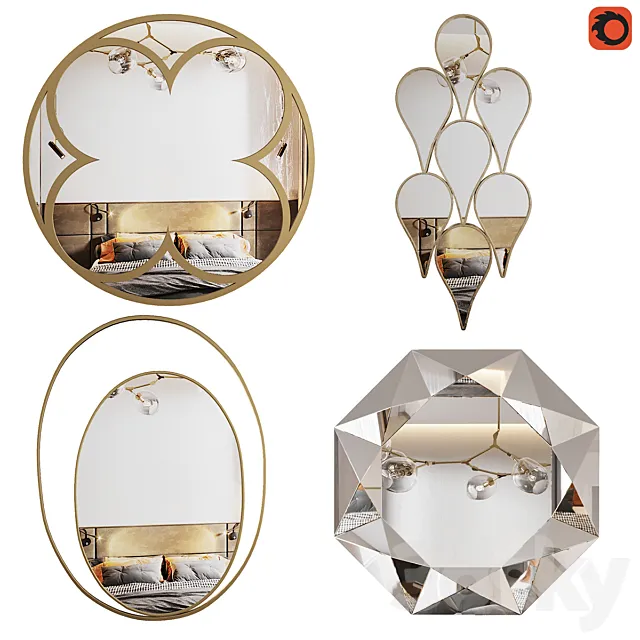Mirrors Garda Decor 3D Model