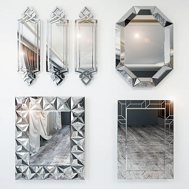 Mirrors in the Art Deco style 3D Model