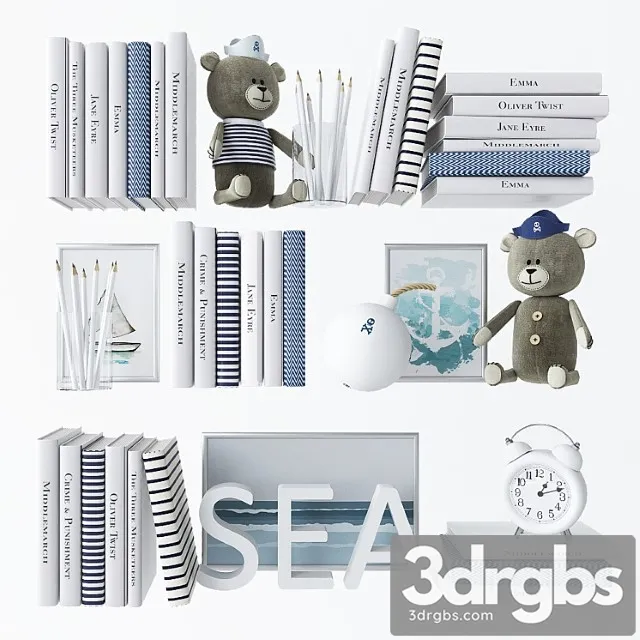 Miscellaneous Decorative set in the nursery 5 3D Model Download Miscellaneous Decorative set in the nursery 5 3D Model Download