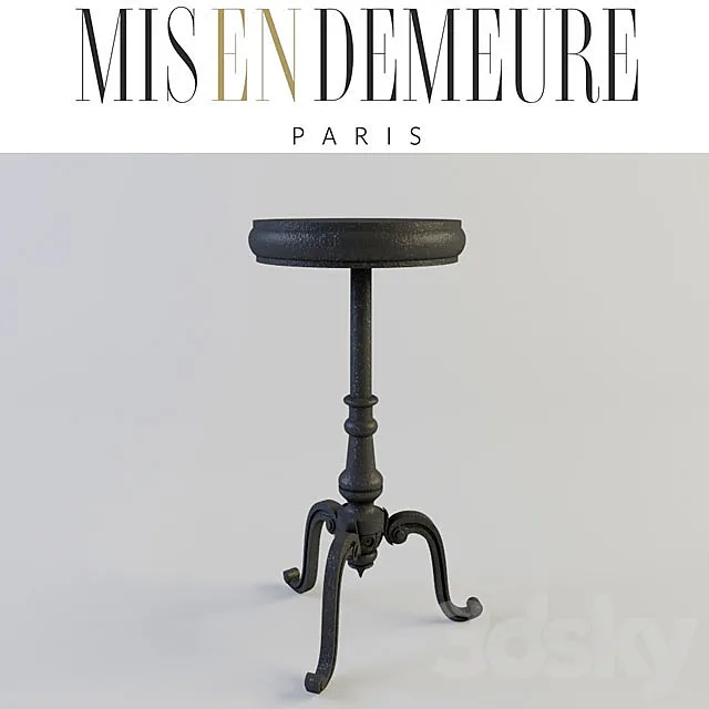 Misendemeure Pedestal Table 3DModel Misendemeure Pedestal Table 3DModel