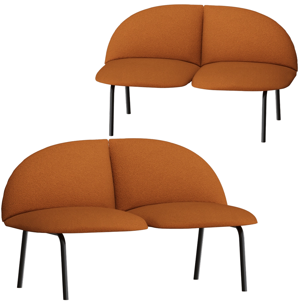 MISSANA – Armchair Terra two-seater 3D Model MISSANA – Armchair Terra two-seater 3D Model