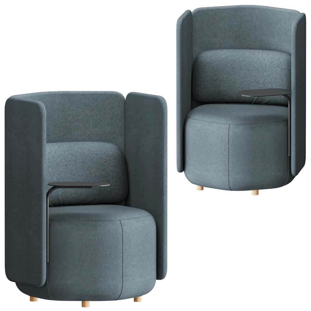 MISSANA – Armchair with table Hex 3D Model MISSANA – Armchair with table Hex 3D Model