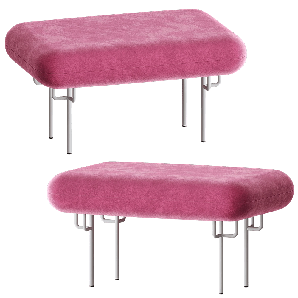 MISSANA – Bench Ottoman Elk 3D Model