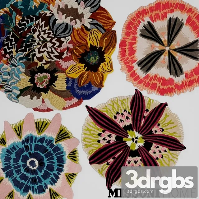 Missoni home carpets 3D Model Download