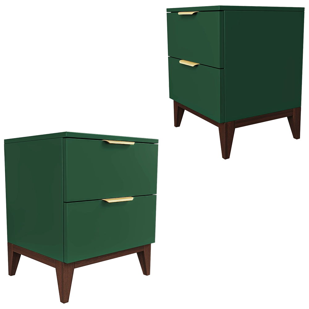 Mister Room – Bedside table DIAMOND WOOD 15 3D Model