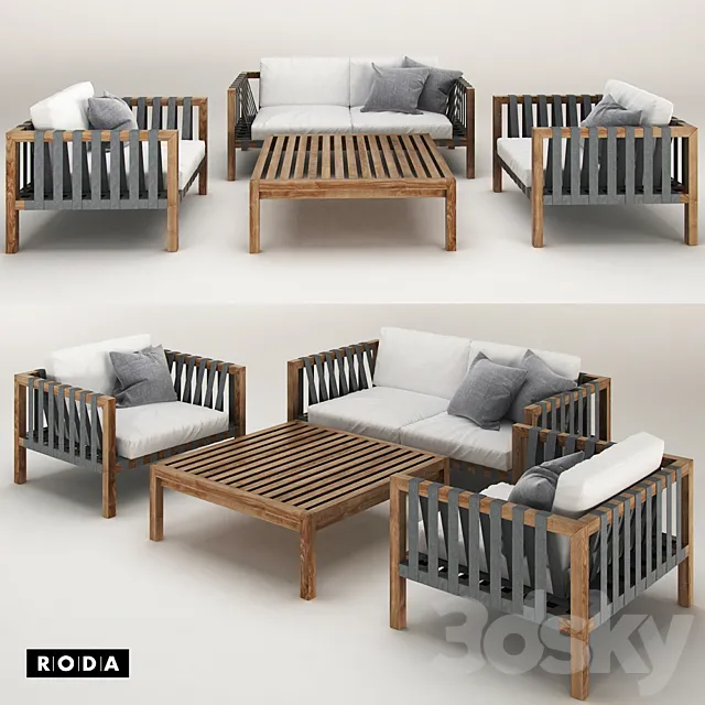Mistral Sofa by Roda 3DModel Mistral Sofa by Roda 3DModel