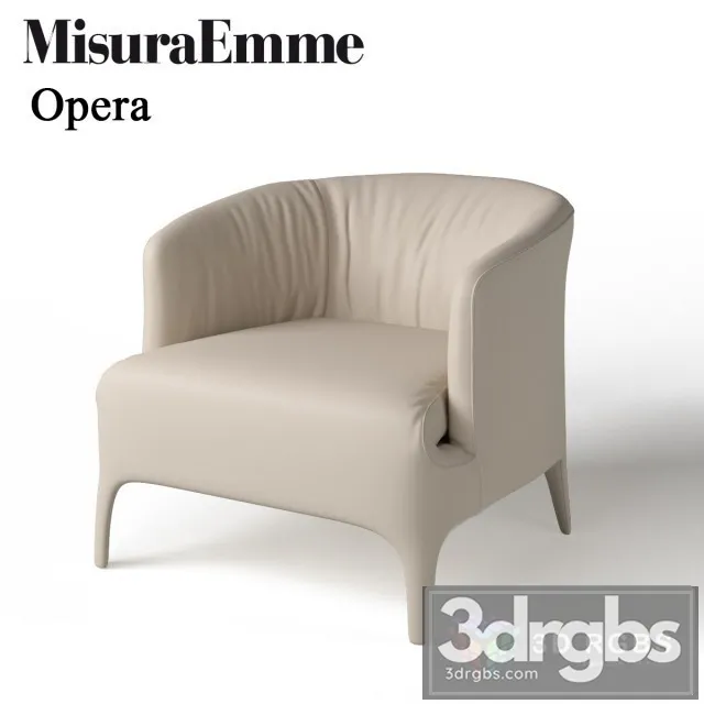 Misura Emme Opera Armchair 3D Model Download Misura Emme Opera Armchair 3D Model Download