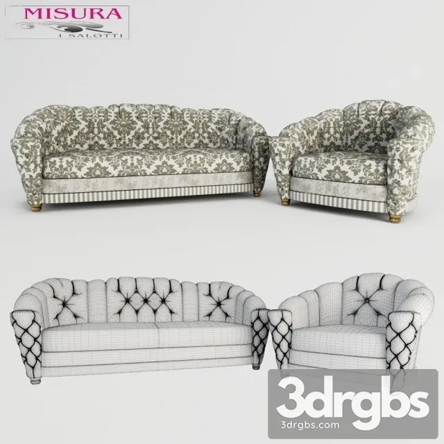 Misura Salotti Vingtage Sofa 3D Model Download Misura Salotti Vingtage Sofa 3D Model Download
