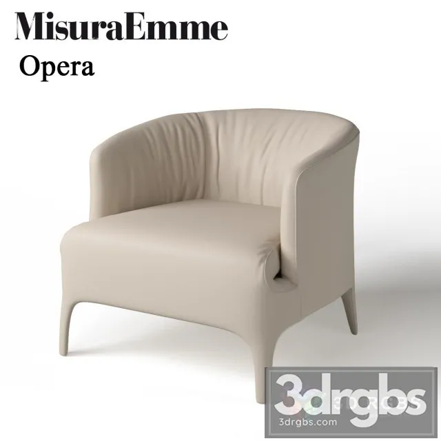 Misure Emme Opera Armchair 3D Model Download Misure Emme Opera Armchair 3D Model Download