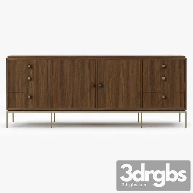 Mitchel Gold Bob Williams Vandyke Drawer Door Chest 3D Model Download
