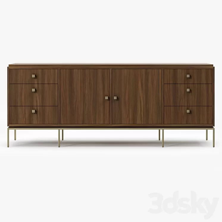Mitchel Gold & Bob Williams Vandyke Drawer Door Chest 3D Model
