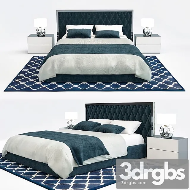 Mitchell Blue Bedroom 1 3D Model Download Mitchell Blue Bedroom 1 3D Model Download