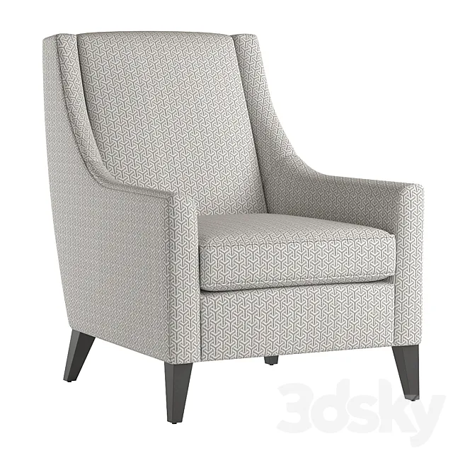Mitchell Chair Gold Cara Tall 3DModel