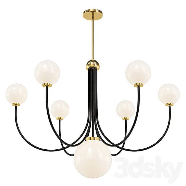 Mitzi coco chandelier 3D Model Mitzi coco chandelier 3D Model