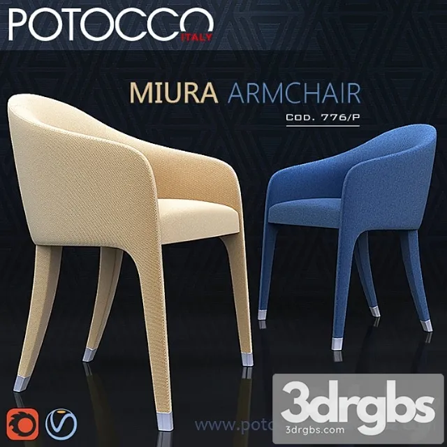Miura Armchair 3D Model Download Miura Armchair 3D Model Download
