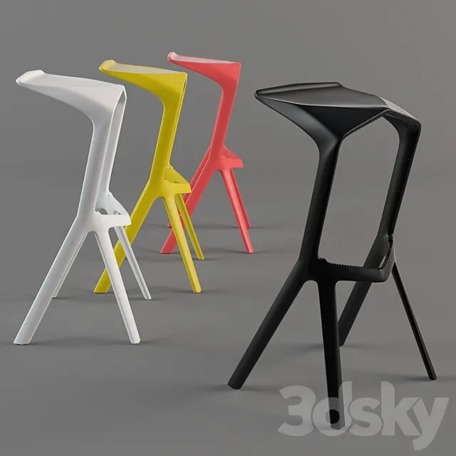 Miura stool 3D Model Miura stool 3D Model